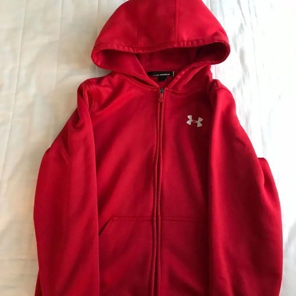 Boys under Armour hoodie jacket size YLG